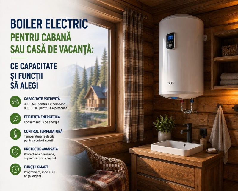 Boiler pentru cabana sau casa de vacanta: cum alegi corect