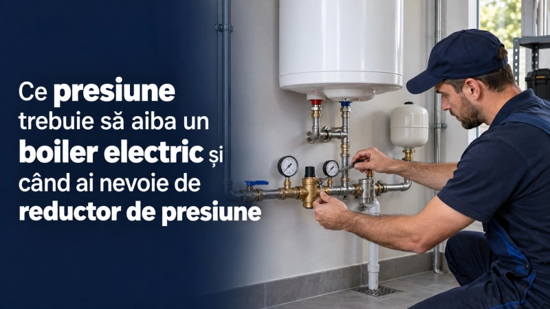 Presiunea in boilerul electric: valori, probleme si diagnostic corect