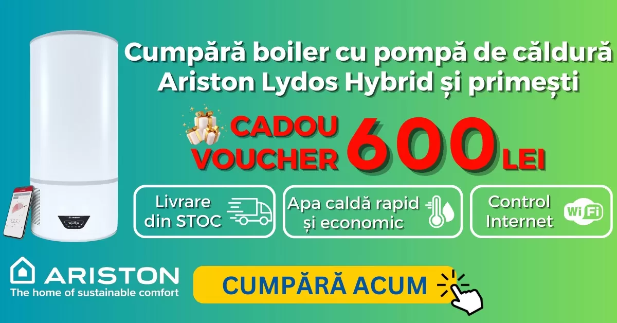 Campanie voucer cadou Boiler  Ariston Lydos Hybrid