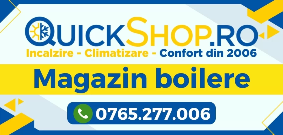 Magazin specializat de boilere electrice, termoelectrice, indirecte sau cu pompa de caldura